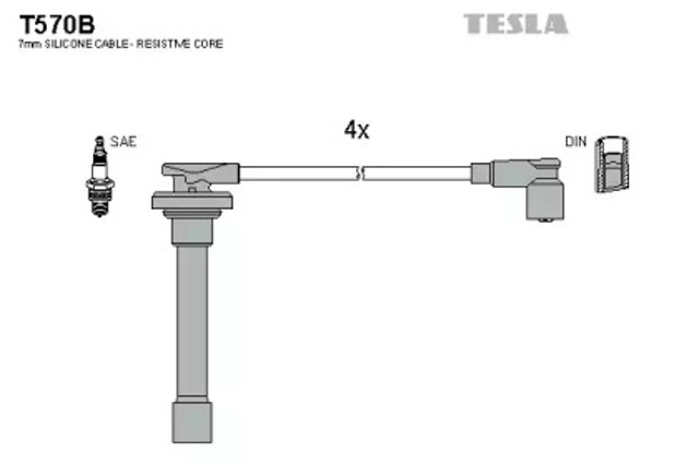 TESLA T570B Высоковольтные провода в наличии Львов
