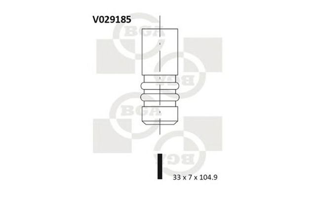 V029185 BGA Клапан впускной купить в Тернополь