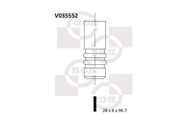BGA V035552 Клапан выпускной в наличии Хмельницкий