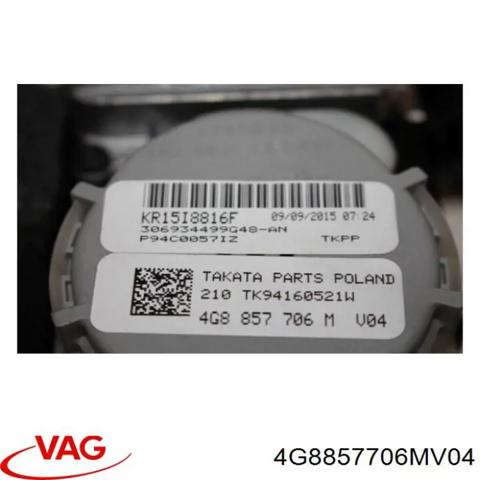 VAG 4G8857706MV04 Ремень безопасности передний правый в наличии Тернополь