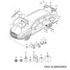 Стекло задней правой двери 4L0845206A VAG