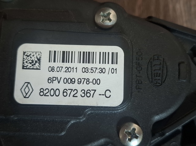 RENAULT 8200672367 Педаль газа (акселератора) в наличии Ровно