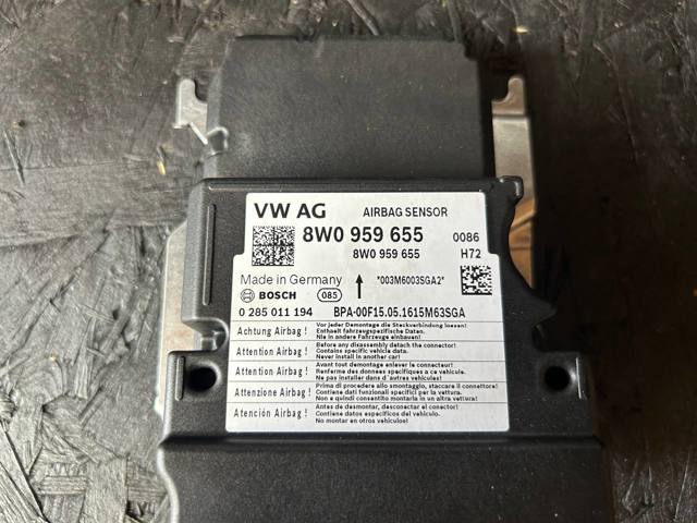 8W0959655 Модуль-процессор управления подушкой безопасности (ЭБУ AIRBAG) купить Полтава