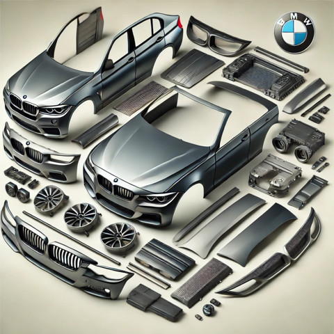 Диффузор радиатора охлаждения в сборе с мотором 17428487637 BMW