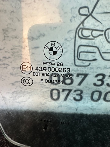 51337470632 BMW Стекло двери передней правой купить в Одесса