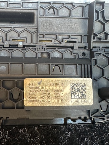 Блок управления печкой 64115A4A4A9 BMW