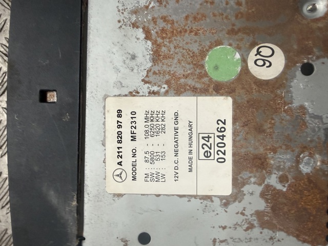 2118209789 MERCEDES Магнитола (радио AM/FM) купить в Днепр