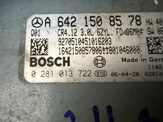 Компьютер двигателя A6421508578 MERCEDES