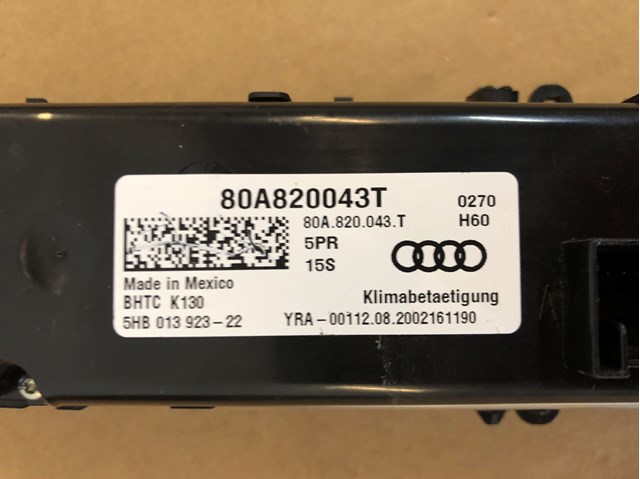 80A820043T Блок управления режимами отопления/кондиционирования купить Житомир