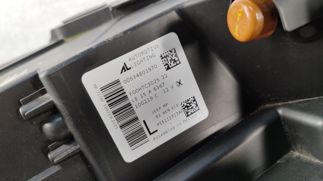 CHRYSLER 55112717AF Левая фара в наличии Павлоград
