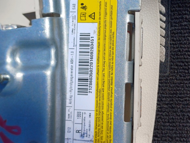 MERCEDES A2128603502 Подушка безопасности (AIRBAG) спинки сиденья правого в наличии Полтава