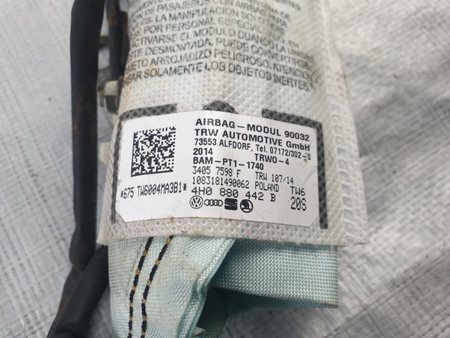 4H0880442B VAG Подушка безопасности (AIRBAG) спинки сиденья правого купить в Павлоград