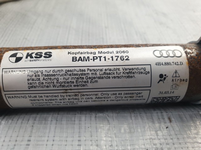 VAG 4H4880742D Подушка безопасности (AIRBAG) шторка боковая правая в наличии Кривой Рог