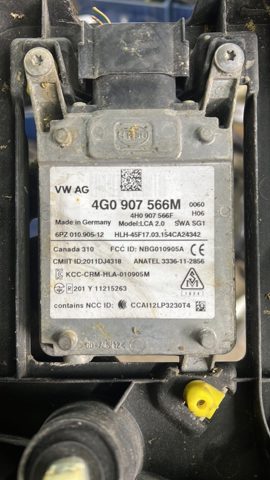 Радар смены полосы движения 4G0907566M VAG