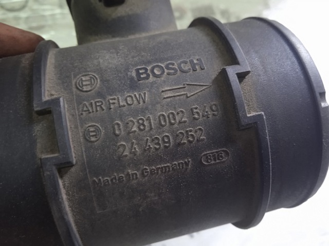 BOSCH 0281002549 Датчик потока (расхода) воздуха, расходомер M.A.F. - (Mass Airflow) в наличии Винница