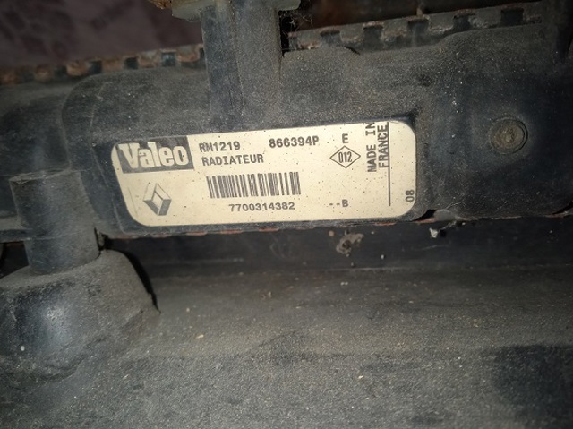RENAULT 7700314382 Радиатор охлаждения двигателя в наличии Одесса