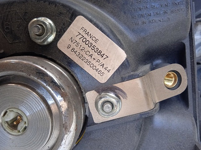 7700353847 RENAULT Подушка безопасности (AIRBAG) водительская купить в Житомир