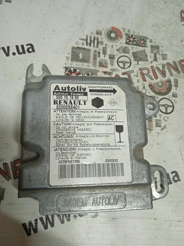 Блок управления airbag 8200098401 RENAULT