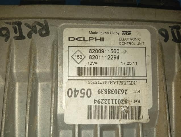 8201112294 RENAULT Блок управления двигателем купить в Киев