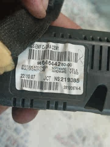Дисплей бортового компьютера 9664644280 PEUGEOT