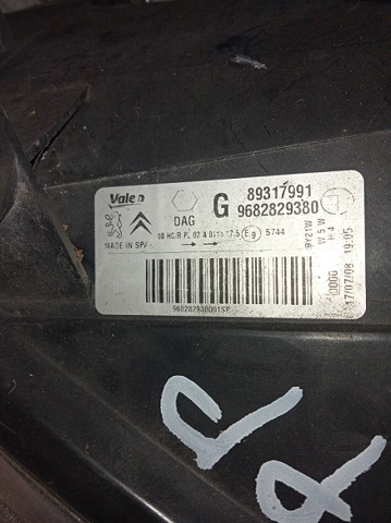 PEUGEOT 9682829380 Левая фара в наличии Запорожье
