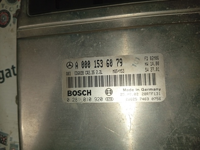 Мозги двигателя A0001536079 MERCEDES