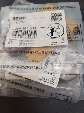 BOSCH 1460283312 Сальник ТНВД в наличии Чернигов