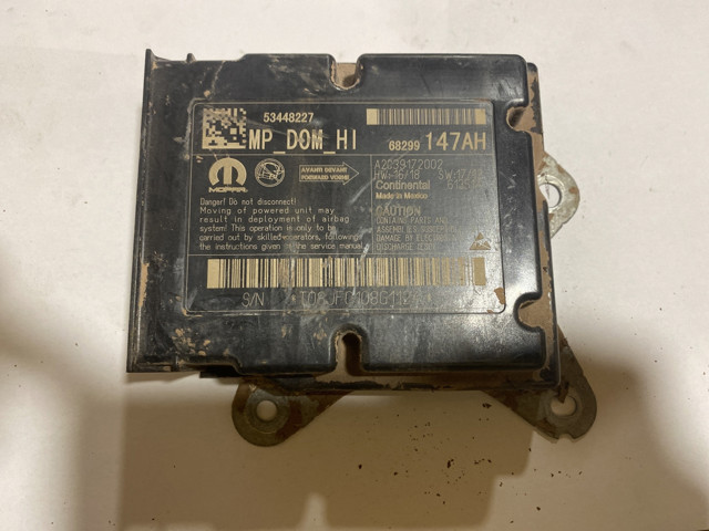 68299147AH CHRYSLER Модуль-процессор управления подушкой безопасности (ЭБУ AIRBAG) купить в Черновцы