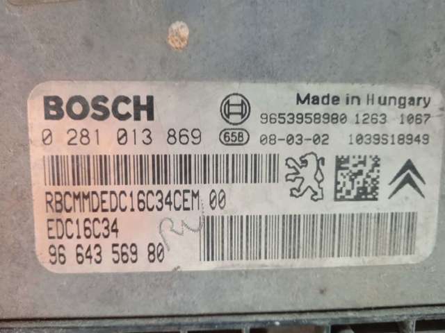 FIAT 0281013869 Блок управления двигателем в наличии Львов