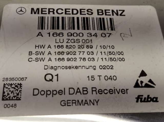 MERCEDES 1669003407 в наличии Украина