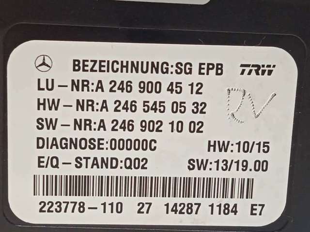 MERCEDES 2469004512 Блок управления стояночного тормоза в наличии Черкассы
