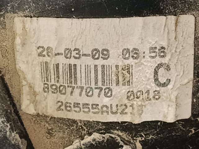 26555AU210 NISSAN Фонарь задний левый купить в Винница