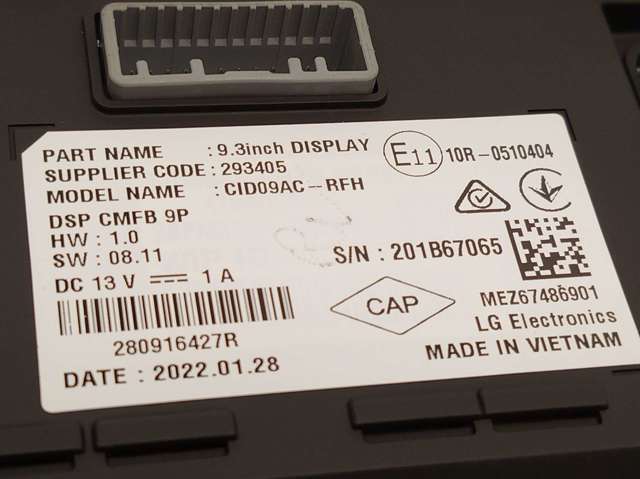 RENAULT 280916427R в наличии Запорожье