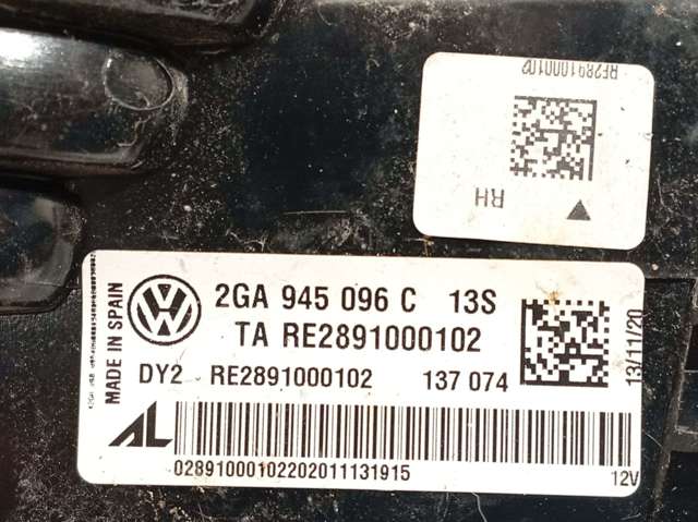 VAG 2GA945096C Фонарь задний правый внешний в наличии Николаев