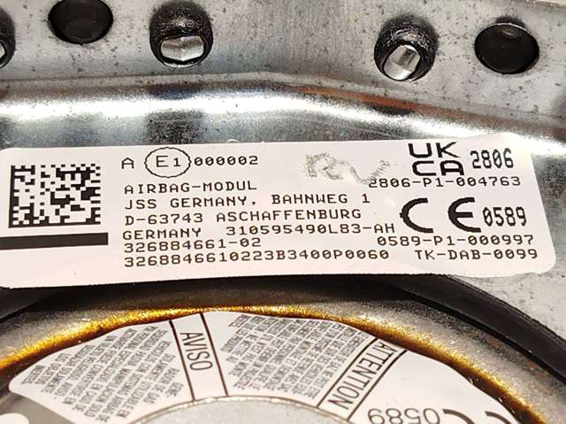 32306884669 BMW Подушка безопасности (AIRBAG) водительская купить в Павлоград