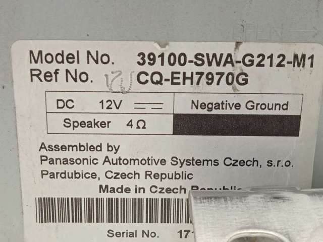 HONDA 39100SWAG21 в наличии Каменское