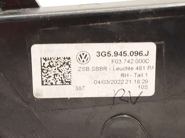 VAG 3G5945096J Фонарь задний правый внешний в наличии Львов