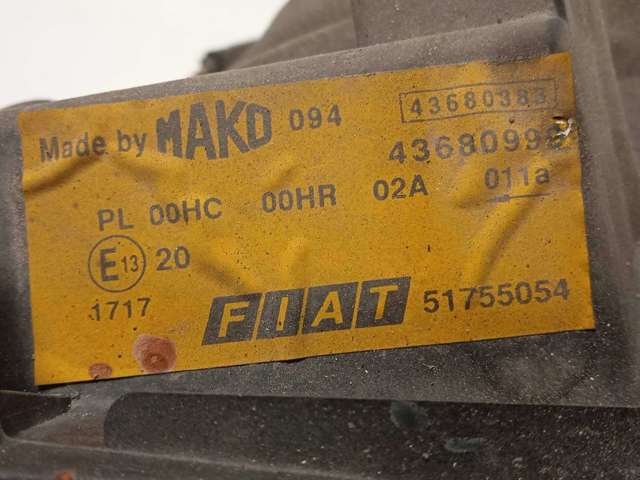51755054 FIAT Правая фара купить в Каменское