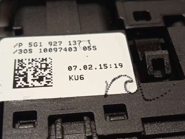 5G1927137TWZU VAG Блок кнопок центральной консоли купить в Черкассы
