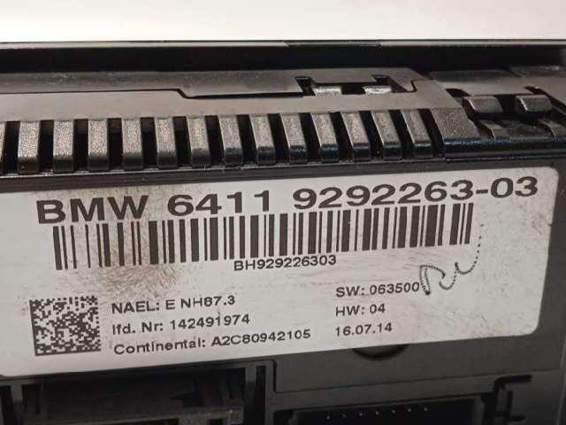 BMW 64119292263 Блок управления кондиционером в наличии Полтава