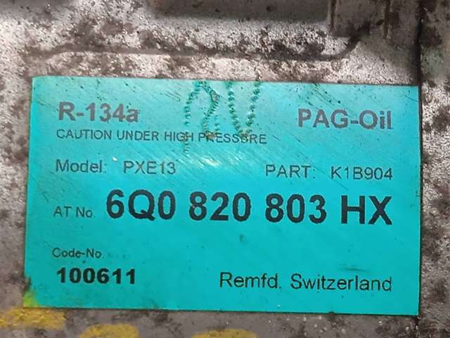 VAG 6Q0820803HX Компрессор кондиционера в наличии Черкассы