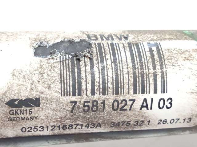 7581027 BMW Полуось задняя левая купить в Украина