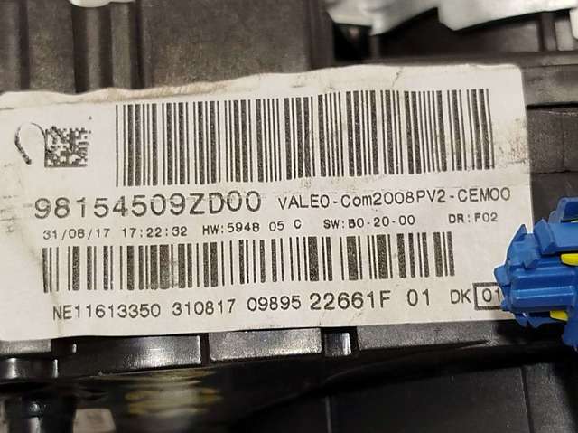 PEUGEOT 98154509ZD Правый подрулевой переключатель в наличии Каменское