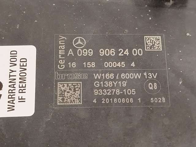 A0999062400 MERCEDES Электровентилятор охлаждения купить в Киев