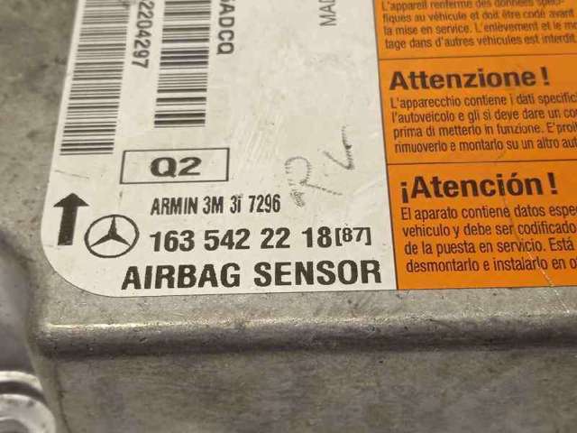 1635422218 MERCEDES Модуль-процессор управления подушкой безопасности (ЭБУ AIRBAG) купить в Киев