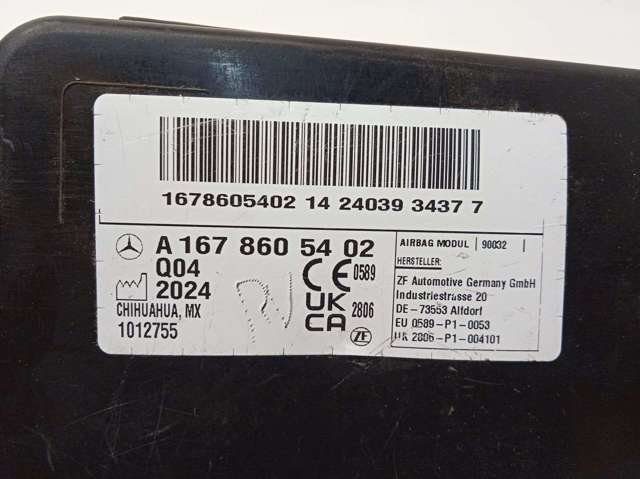 MERCEDES 1678605402 Подушка безопасности (AIRBAG) спинки сиденья правого в наличии Украина