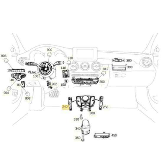 MERCEDES A2139050102 Блок кнопок центральной консоли в наличии Одесса