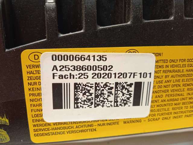 MERCEDES 2538600502 Подушка безопасности (AIRBAG) пассажирская в наличии Житомир