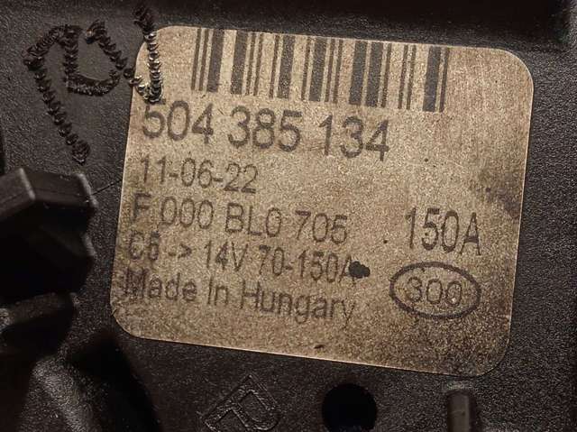IVECO F000BL0705 Генератор в наличии Украина