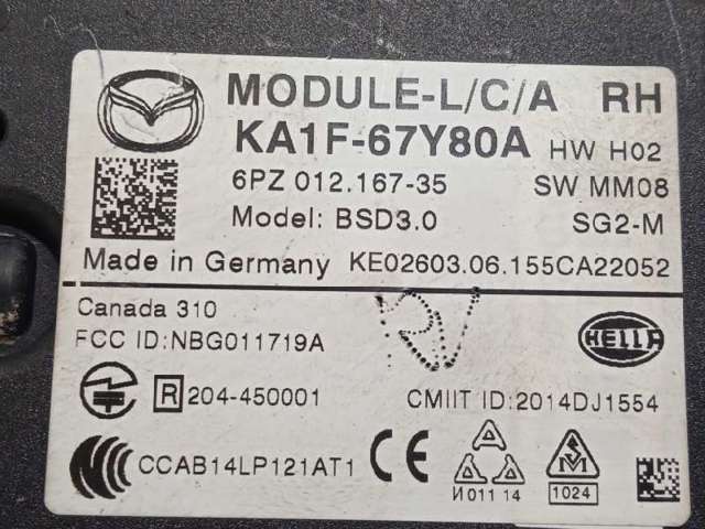 MAZDA KA1F67Y80A в наличии Кривой Рог